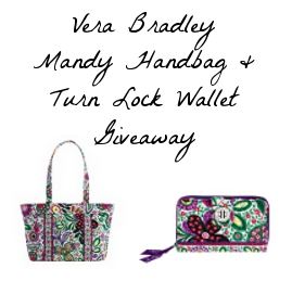 Vera Bradley Mandy Handbag & Turn Lock Wallet Giveaway