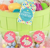 Free Easter Basket Tags and Party Circles