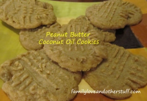 Peanut Butter Coconut Oil Cookies