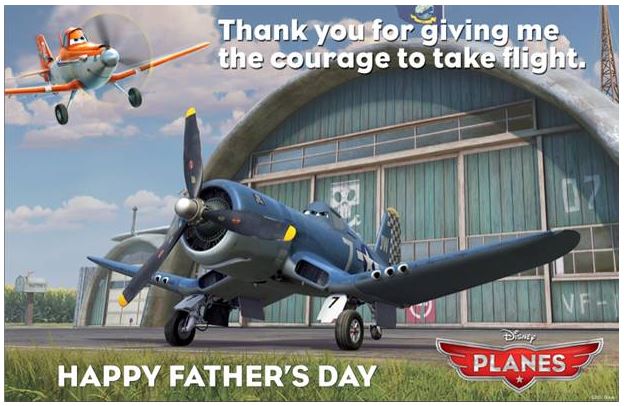 Planes Fathers Day Card