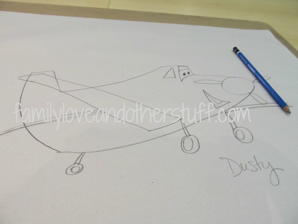 Disney Planes Dusty Drawing