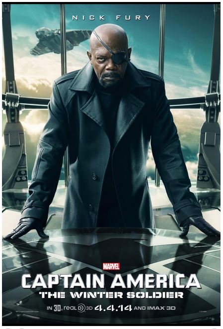 captain america nick fury character poster