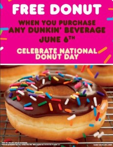 Celebrate National Donut Day at Dunkin' Donuts 6/6 @DDCentFla # ...