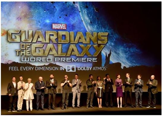 guardians of the galaxy premiere stage