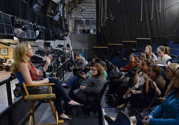 Interview with Melissa Joan Hart on the set of Melissa & Joey.