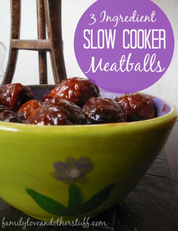 3 ingredient slow cooker meatball recipe