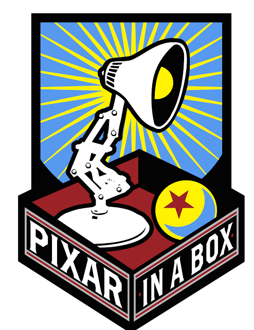pixar in a box logo
