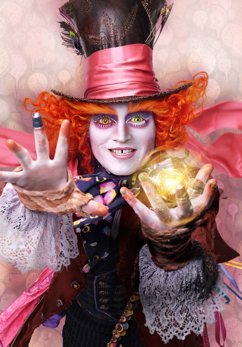 Johnny Depp is Hatter in ALICE THROUGH THE LOOKING GLASS.