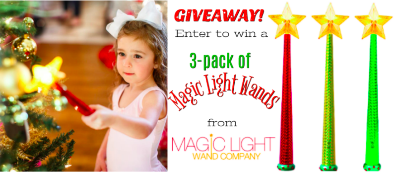 Win a Set of 3 Magic Light Wands {5 Winners} #Holiday2017