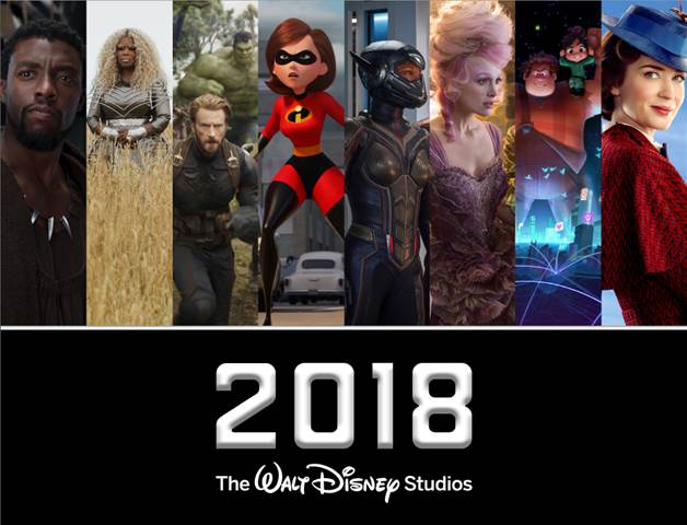 2018 Disney Movie Slate
