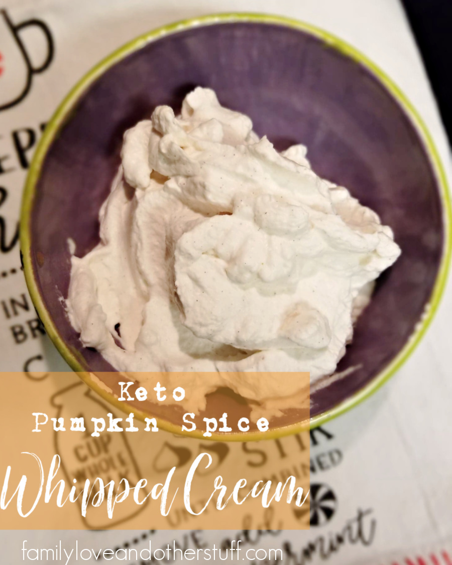 Keto Pumpkin Spice Whipped Cream