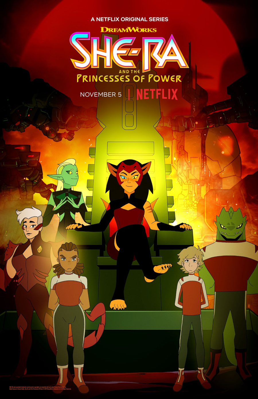 Catra She-ra Netflix 11 x 17 Poster Princess of Power Dreamworks 